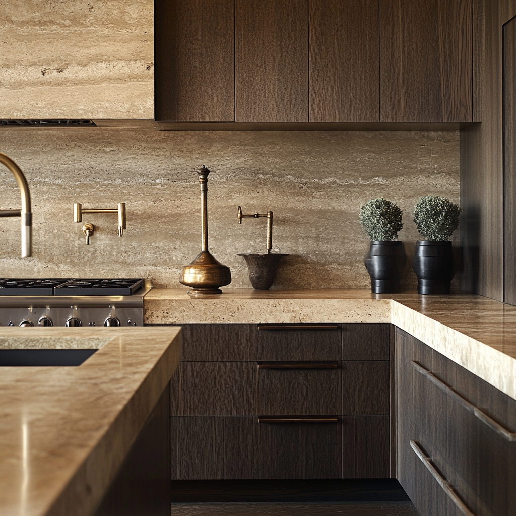 cocina travertino